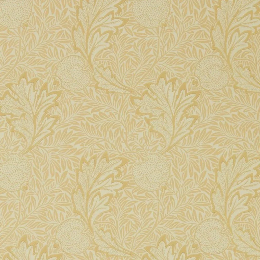 2 Rolls of William Morris APPLE WALLPAPER in Honey Gold